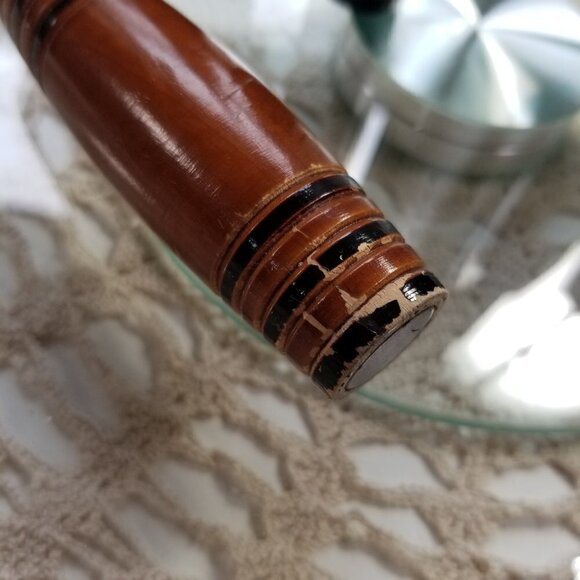 Vintage Mid Century Bar Tool Set with Wood Barrel Handles Ideal Viking - Picture 11 of 11